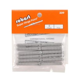 Robart Manufacturing RC Airplane Super Hinge Point Hinges 3/16 (6) 309 ROB309