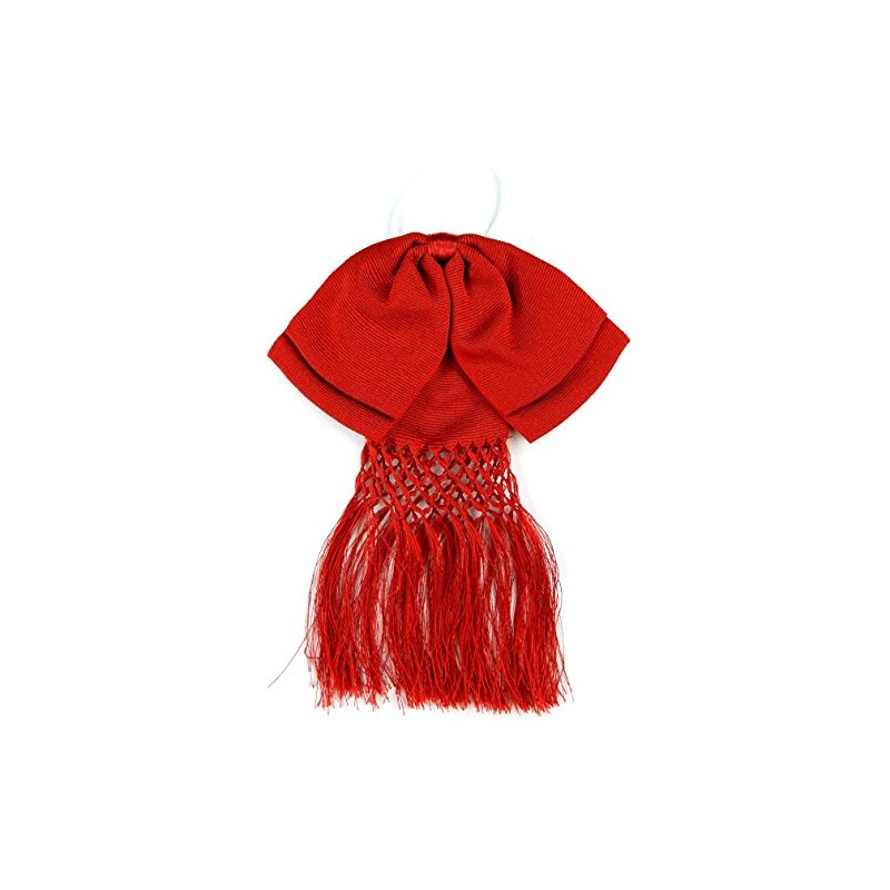 Mexican Charro Bow Tie Red elastic band Red