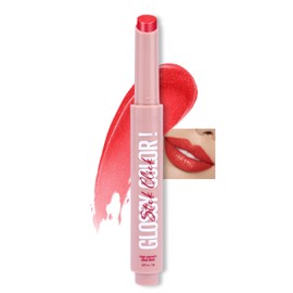 Erinde Glitzer Lippenstift & Lip Balm 2 in 1, 24 Stunden Halt Hanganhaltender Lipstick, Wasserfest Lip Gloss, Feuchtigkeitsspendend Lipstick, Pflegender Lippen Makeup Stick Shimmer #03