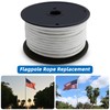 Artilife Flag Pole Rope,5/16" Wire Center Flagpole Rope,Braided Polyester Line
