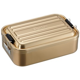 Skater AFT10B-A Fluffy Aluminum Lunch Box, 33.8 fl oz (1,000 ml), Large Capacity, For Men, Mineral Tone Gold