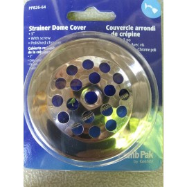 Plumb Pak FREE S&H! TUB DRAIN DOME STRAINER COVER Plumb Pak PP826-64 , 3" Polished Chrome,
