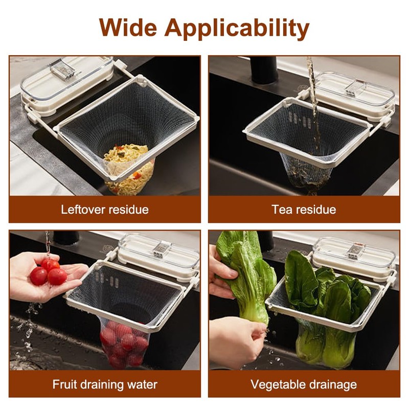 Kitchen Sink Strainer Sink Strainer for Kitchen and Bathroom (White)