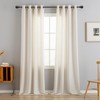 VOILYBIRD Natural Linen Curtains 84 Inch Length 2 Panels for
