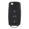 Qiilu 3 Button Car Remote Control Key Fob 433Mhz ID48