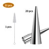 Tinfol 20 Pack 4.7Inch Cream Horn Molds, Baking Cones Cream