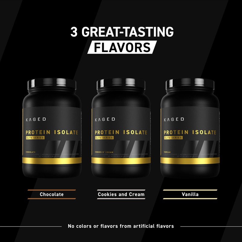 Kaged Whey Protein Isolate Elite Powder | Vanilla | Whey,