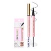 2 in 1 Dual-Ended EyeBrow Pen & EyeBrow Gel | Magical Brow Pencils with 2-Fork-Tip & Brow Gel Clear | Two Easy Step for Fuller-Looking Defined Brows | Waterproof, Stay All Day