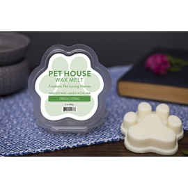 One Fur All 100% Natural Soy Wax Melts in 20+ Fragrances, Pack of 2 by Pet House - Long Lasting Pet Odor Eliminating Wax Melts, Non-Toxic Pet Wax Melts, Made in USA (Fresh Citrus)