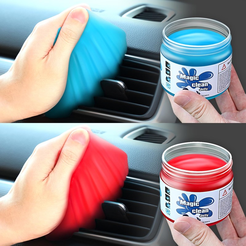 DNA MOTORING 2 Pack Car Cleaning Gels Auto Detailing Tools