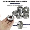 10 PCS 6203-ZZ Double Metal Seal Deep Groove Ball Bearings,