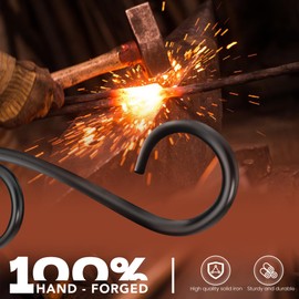 BAERFO Swivel Hanging Plant Bracket Outdoor, 16-Inch Bird Feeder Hanger Hook, Double Hook Design, Heavy Duty Plant Hook for Hanging Flower Baskets ，Lanterns and Birdfeeder