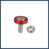 INFINAUTO 20pcs Motorcycle Red Fender Bumper Washer Bolt Nuts Kit