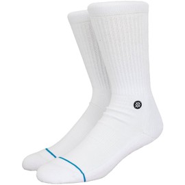 Stance Icon Crew Socks, white / black
