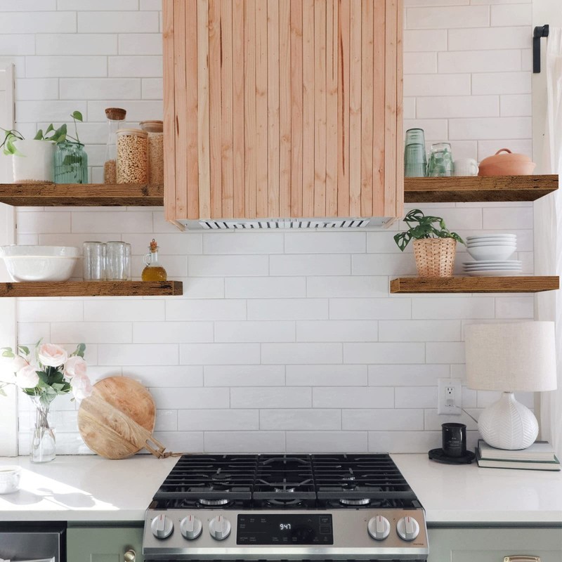 QEEIG Bathroom Floating Shelves for Wall - 15.7" Wall Mounted