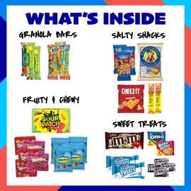 Small College Snack Box (31 Item Care Package) Candy, Peanuts, Chocolate, Popcorn, Cookies, Chips, Gummy Snacks - My College Crate