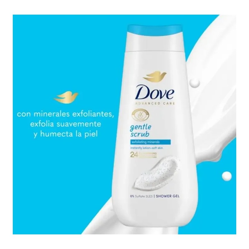 Jabón Liquido Corporal Exfoliante Dove Gentle Scrub 400 Ml