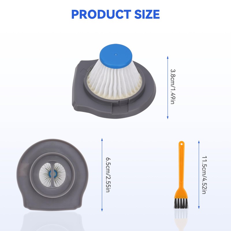 HLVCF10 Vacuum Filter Replacement Compatible with BLACK and DECKER Dustbuster