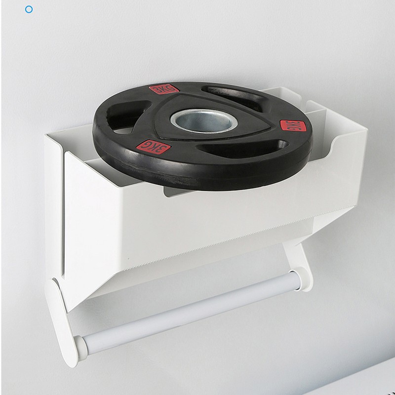 Paper Towel Holder with Shelf Plastic Wall Mounted Paper Towel