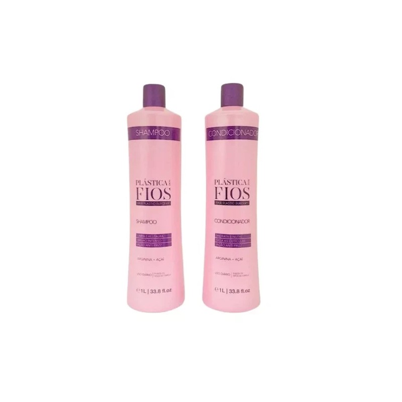 CADIVEU PLASTICA DOS FIOS SHAMPOO AND CONDITIONER DAILY CARE KIT