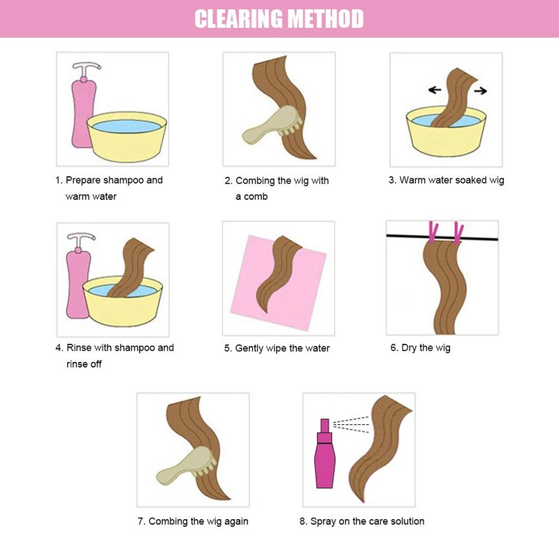 SPENCER 14" Short Bob Pink Wavy Hair Wig