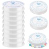 AMSGANK Elastic Jewellery Thread, 9 Spool Elastic Band for Bracelets
