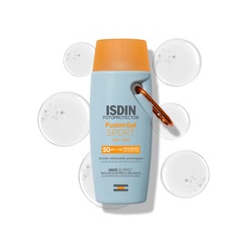 ISDIN Fotoprotector Fusion Gel Sport SPF 50+, Protector Solar Corporal en gel ideal para practicar deporte, 100ml