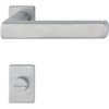 Hoppe Dallas Door Handle Set on Mini Rosette WC Door