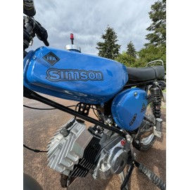 Transparent Simson S51B Sticker IFA Electronic Tank Side Cover Light Premium