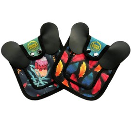 DOWN UNDER OUTDOORS 2 Pack Small Chicken Saddles for Bantams and Young Birds, Includes Shoulder Covers (Feathers and Flora)