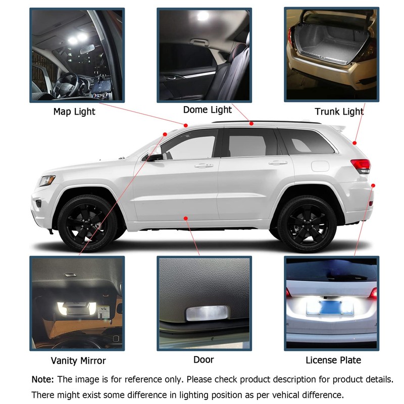 HUOKEDS 18pcs Odyssey Interior Led Lights Kit for 2011 2012
