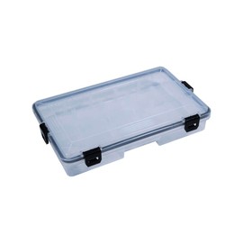 HTO Unisex's Waterproof Lure Box Tackle, Clear, 27.5x18x5cm