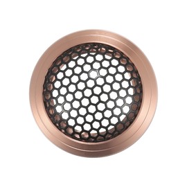 ACROPIX Universal 1.5" Car Speaker Grills Cover Mesh Round 1.5 Inch Audio Speaker Subwoofer Guard Protector Case Iron Aluminum Alloy Rose Gold Tone Black - Pack of 1