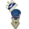 BestPysanky 1895 Blue Serpent Clock Royal Imperial Easter Egg 7