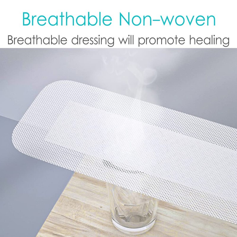 Adhesive Island Wound Dressings Knee Replacement Surgery Breathable Bordered Gauze