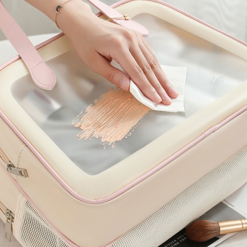 Dry Wet Toiletry Bag Breathable Mesh Dry Wet Separating Makeup