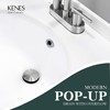 KENES Bathroom Sink Drain Stopper Pop up Sink Drain with