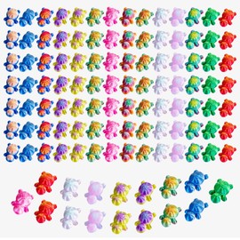 dsooldre 3D Printed Mini Animals Turtle Figurines,90PCS Multicolor Small Animal Sculptures for Desk Decor,Car Dashboard,Garden Ornaments,Environmentally Friendly Materials,Cute Home Office & Car