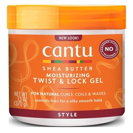 Cantu Natural Hair Twist And Lock Gel 13 Ounce Jar (370 g) (2 Pack)