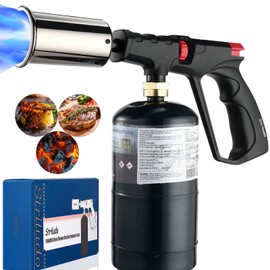 Striludo POWERFUL Grill & Cooking Propane Torch,Sear Torch Sous Vide,Culinary Kitchen Blow Torch,Campire Charcoal Starter,Adjustable Flame Thrower,Fire Gun for Steak,BBQ (Tank Not Included)