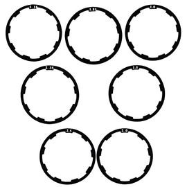 Xmomx Bicycle Flywheel Washer Spacer Cassette Headset Gasket Hub Bottom Bracket Bike Cycling Flywheel Axle for MTB Road Bike 1 mm 1.5 mm 1.85 mm 2 mm 2.18mm 2.35mm 2.5mm (7 pcs)