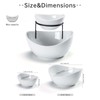 UNICASA Serving Bowls Set, 2 Tier Chip and Dip Bowls