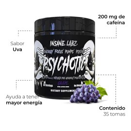 Pre Entreno Insane Labz Psychotic Black (35 Servicios)
