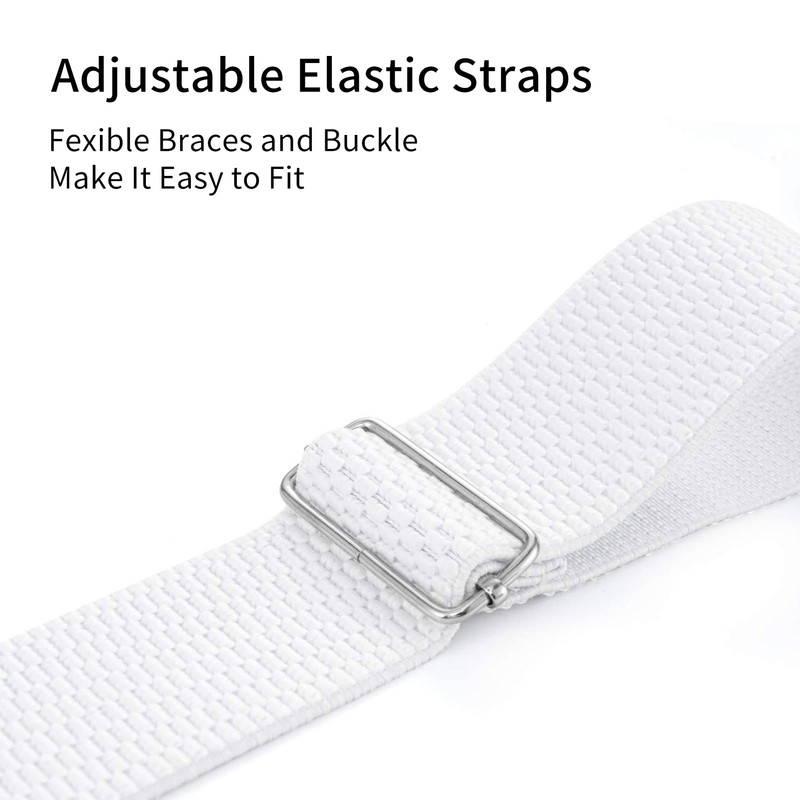 HBselect Mens Braces with Strong Metal Clips, Adjustable Heavy Duty