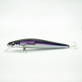 Power Cast Bass Exciter Crankbait, Suspended Model, 25g, 12.5cm Bait, Lure (1pc/Order) (Purple)