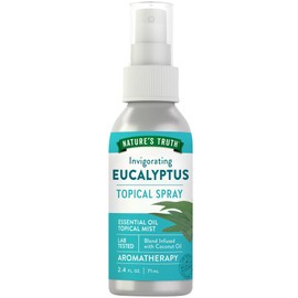 Nature's Truth Eucalyptus Mist Spray 2.4 fl oz | Pure Essential Oil for Aromatherapy