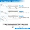 SHOPLED 6FT LED Shop Light, D-Shape 72W 9360LM 6000K Cool
