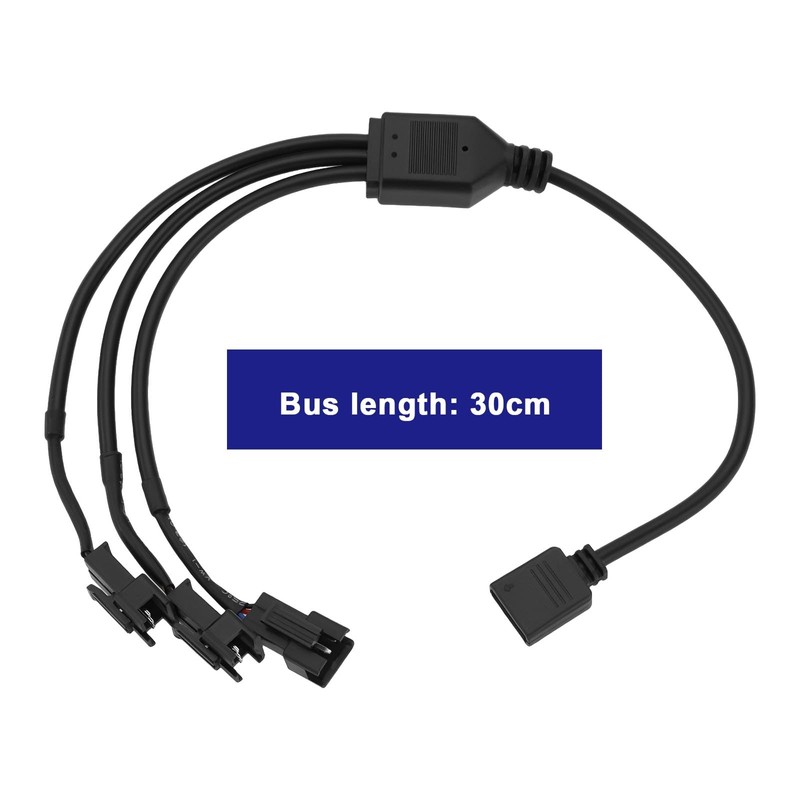 ECSiNG 2Pcs 5V 3Pin ARGB Female to SM Male Adapter