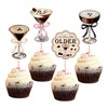 Ercadio 28 Pack Martini Party Cupcake Toppers Picks Coffee Espresso
