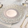 DecorLine Stunning White & Silver "Imperial" Soup Bowls - 12
